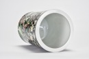 Republic A Famille Verte &lsquo;Prunus&rsquo; Brush Pot, Kangxi Mark - 5
