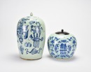 19th Century - A Group of Four Blue and White Porcelain Jars, Comprising a &lsquo;Hundred Antiques&rsquo; Jar and a Double Happiness Covered Jar - 4