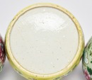 A Two Famille Rose Porcelain Covered Jars And One Yellow Ground Floral Decoration - 6