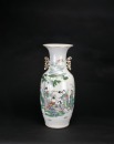 Republic Period (20th Century) A Famille Rose Figural Vase, Inscribed &ldquo;Jiangxi Huang Yicheng&rdquo;