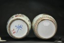 Late Qing Dynasty - Two Famille Rose Porcelain Covered Jars with Figural Scenes - 5