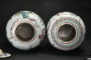 Late Qing Dynasty - Two Famille Rose Porcelain Covered Jars with Figural Scenes - 6
