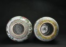 19th Century - Two Famille Rose Porcelain Covered Jars with Bird-and-Flower Decoration - 6