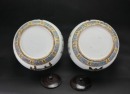 19th Century - A Pair of Famille Rose Porcelain Covered Jars with Antiquities and Floral Decoration - 5