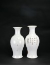 Republic Period (Circa 1928) - A Two Qianjiang-style Enamel Vases with Floral and Bird Decoration - 3