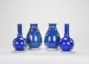 A Three Pairs of Blue-Ground &lsquo;Prunus&rsquo; Vases, 20th Century - 8