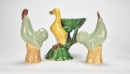 A Group of Twelve Polychrome-Glazed Bird Figures 20th Century - 3
