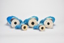 A Group of Twelve Polychrome-Glazed Bird Figures 20th Century - 7