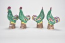 A Group of Twelve Polychrome-Glazed Bird Figures 20th Century - 9