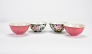 A Group of Twelve Famille-Rose Teacups with One Dish on Pale Green Ground - 2