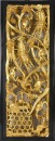 A Pair of Mid 20th-century Carved Wood Wall Relief Panels with a Gilt-painted Finish - 3