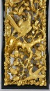 A Set of Three Mid 20th-century Carved Wood Openwork Wall Panels with Gilt-painted Finish - 4
