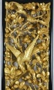 A Set of Three Mid 20th-century Carved Wood Openwork Wall Panels with Gilt-painted Finish - 5