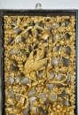 A Set of Three Mid 20th-century Carved Wood Openwork Wall Panels with Gilt-painted Finish - 6