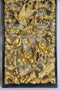 A Set of Three Mid 20th-century Carved Wood Openwork Wall Panels with Gilt-painted Finish - 7
