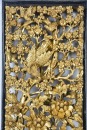 A Set of Three Mid 20th-century Carved Wood Openwork Wall Panels with Gilt-painted Finish - 8