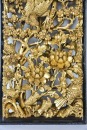 A Set of Three Mid 20th-century Carved Wood Openwork Wall Panels with Gilt-painted Finish - 9