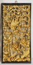 A Set of Three Mid 20th-century Carved Wood Openwork Wall Panels with Gilt-painted Finish - 11
