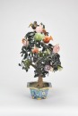 A Hardstone Pomegranate Tree in Cloisonn&eacute; Planter - 2