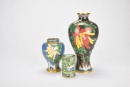 A Group Of Eight Cloisonn&eacute; Enamel Vessels - 5