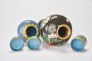 A Group Of Eight Cloisonn&eacute; Enamel Vessels - 7
