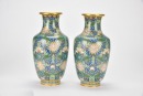 Three Pairs of Cloisonn&eacute; Enamel Vases - 3