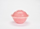 A Pink Hardstone Covered Bowl, Possibly Calcite