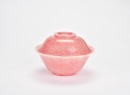 A Pink Hardstone Covered Bowl, Possibly Calcite - 2