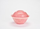 A Pink Hardstone Covered Bowl, Possibly Calcite - 3