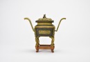 Qing Dynasty A Gilt-Bronze Rectangular Covered Censer - 4