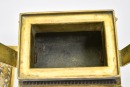 Qing Dynasty A Gilt-Bronze Rectangular Covered Censer - 7