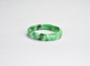 A Carved Jadeite &lsquo;Key-Fret&rsquo; Bangle - 4