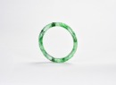 A Carved Jadeite &lsquo;Key-Fret&rsquo; Bangle - 7
