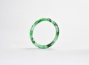 A Carved Jadeite &lsquo;Key-Fret&rsquo; Bangle - 8