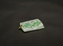 One Carved Jadeite Pendant With &lsquo;Fu Shou&rsquo; Motif And 14K Gold Mount - 8