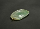 One Carved Semi-Translucent Jadeite &lsquo;Peach And Lingzhi&rsquo; Pendant With 14K Gold Mount - 8