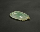 One Carved Semi-Translucent Jadeite &lsquo;Peach And Lingzhi&rsquo; Pendant With 14K Gold Mount - 9