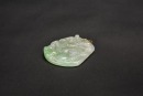 One Carved Semi-Translucent Jadeite &lsquo;Qilin&rsquo; Pendant With 14K Gold Mount - 7