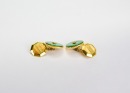 A Pair of Jadeite and 14K Gold Cufflinks - 4