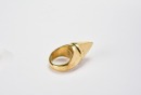 A 14K Solid Gold Sculptural Spike Ring - 2