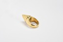 A 14K Solid Gold Sculptural Spike Ring - 5