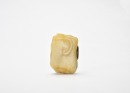 A Black and White Jade Carving of a Boy Holding a Lotus, Late Qing Dynasty / Republican Period - 2