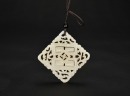 A White Jade &lsquo;Shou&rsquo; Pendant Late Qing/Republic