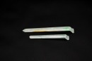 Two Jadeite Hairpins Qing Dynasty/Republic