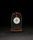 A Jadeite and 14K Gold Dragon and Phoenix Pendant - 5