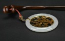 A Jadeite and 14K Gold Gem-Set Pendant - 5