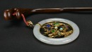 A Jadeite and 14K Gold Gem-Set Pendant - 6