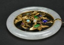 A Jadeite and 14K Gold Gem-Set Pendant - 7