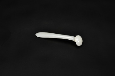 A White Jade Ruyi-Head Hairpin Carved with Shou Character, Qing Dynasty (18th&ndash;19th Century)