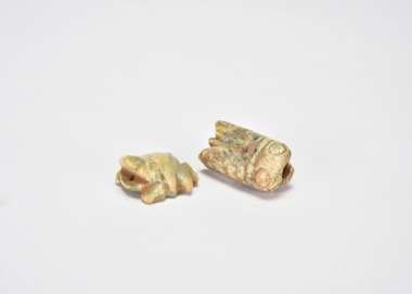 Two Jade Ornaments, Comprising a Cicada and a Frog, Shijiahe Culture
